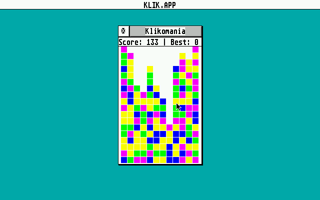 Klikomania atari screenshot